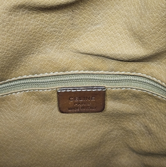 Celine Vintage Macadam Sac Seau Drawstring Bucket Bag in Canvas and Leather - Picture 16 of 16